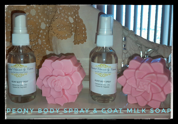 Peony Body Spray & Goat Milk Soap