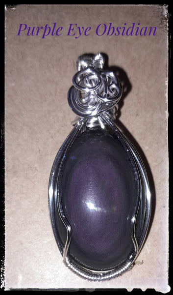 Purple Eye Obsidian, Item #P1677