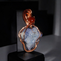 Aura Quartz w/Carnelian, Item #P3012