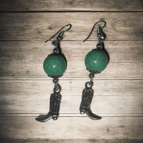 Cowboy Boots Fashion Earrings,#E047