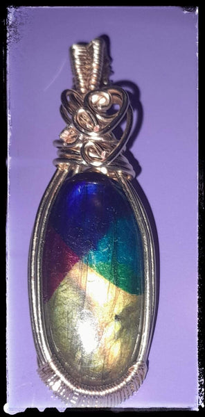 Labradorite (Color Enhanced), Item #P1965