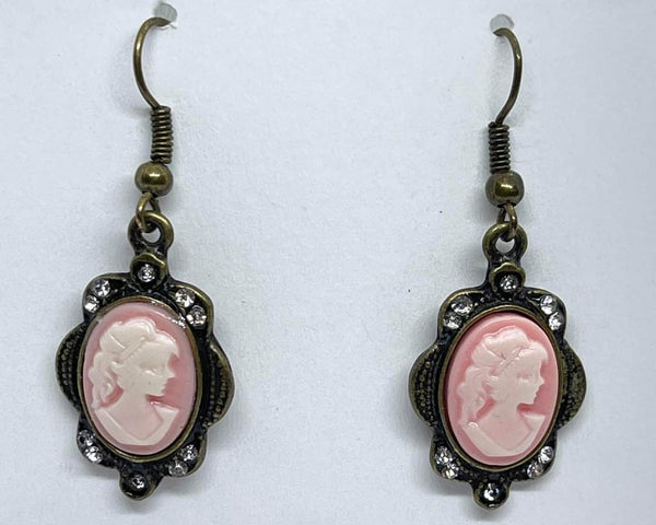 Cameo- Vintage Style Rose Colored - ITEM #E010