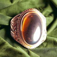 Sterling Silver Topaz Ring, Item #SS39 - Size 6.5