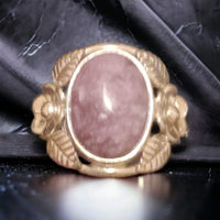 Sterling Silver Charoite Ring, Item #SS49 - Size 7.5