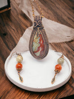 Crazy Lace Agate Gift Set, Item #P2969 -  Black Gift Box Included