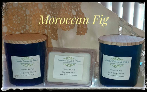 Moroccan Fig Soy Wax Candle with Wood Lid