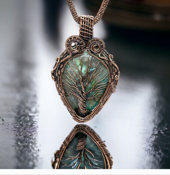 Chrysocolla Tree of Life - Item #P2662