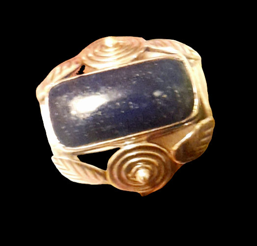 Sterling Silver Lapis Ring, Item #SS23 - Size 7.5