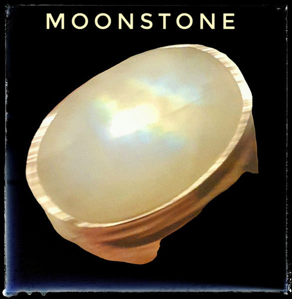 Sterling Silver Moonstone Ring, Item #SS24 - Size 7