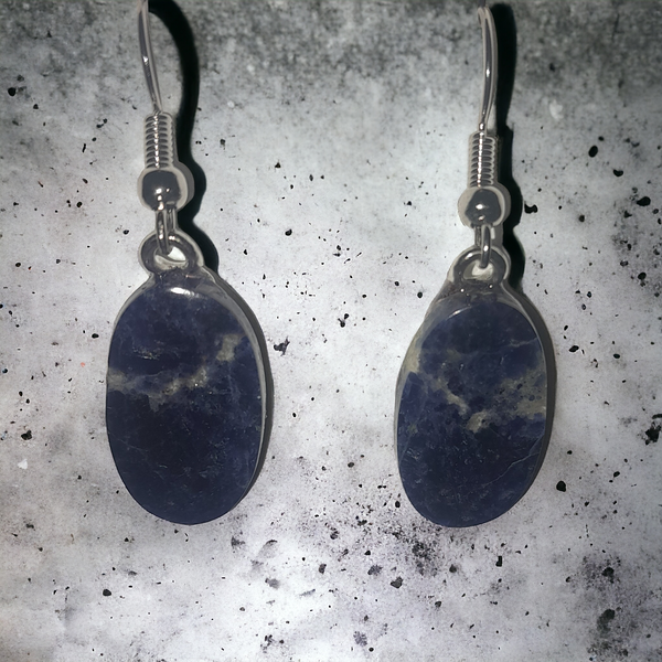 Sodalite Earrings, Item #G028