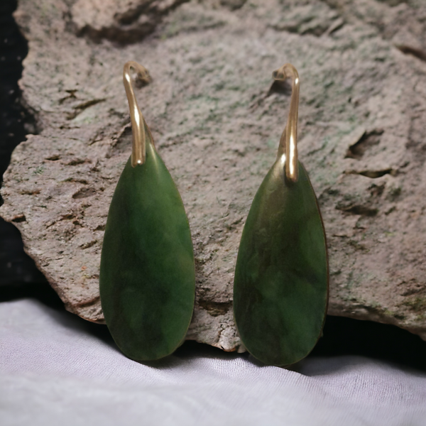 African Jade Earrings, Item #G147