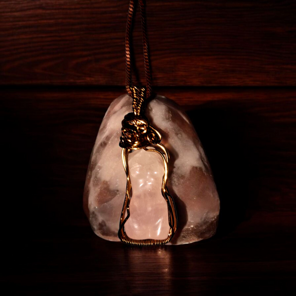 Rose Quartz Carved Female Body, Item #P2878