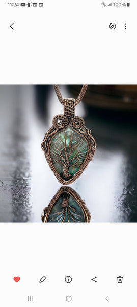 Chrysocolla Tree of Life - Item #P2662