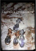 Lavender Labradorite Mini Pendants 
Item #P2779 - $18 (Top)