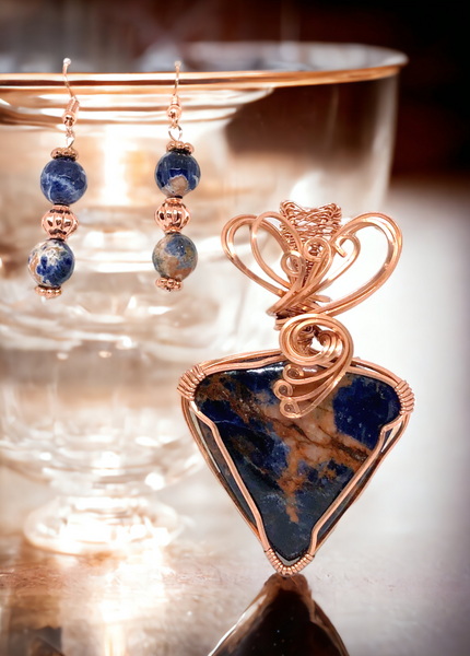 Sodalite- Elegant Jewelry Set- Item #P2170.