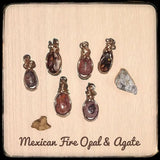 Mexican Fire Opal & Mexican Fire Agate Mini Pendants - (Left to right) - $28 Each
#P3190, #P3191, #P3192,#P3193
#P3194, #P3195