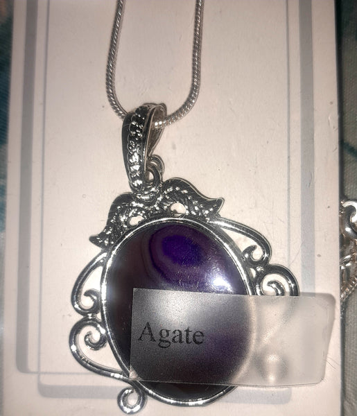 Purple Agate (Dyed). Item #B083