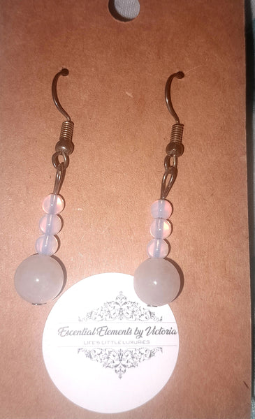 Rose Quartz & Opalite Beads, Item #B028