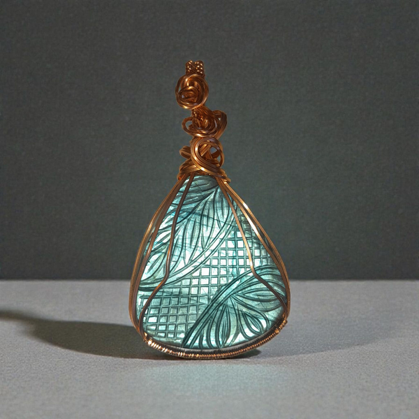 Labradorite Carved Mughal, Item #P3309 - Statement Piece