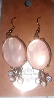Faux Pearl and Rhinestone Earrings, Item #B037
