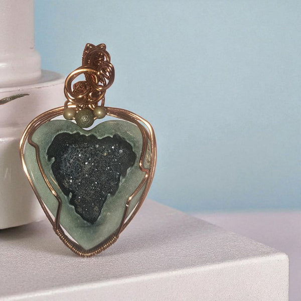 Black Druzy Amethyst, Item  #P3182