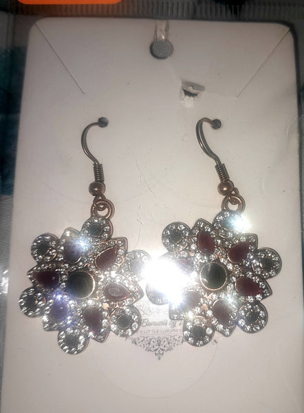 Rhinestone Holiday Earrings #B047