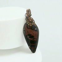 Mohagany Obsidian Carved Arrowhead, Item #P3163
$30 - Pendant Cord Necklace Included