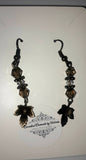 Fall themed Earrings w/Swarovski Crystals, Item #B073