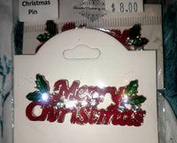 Merry Christmas Pin, Item #B066