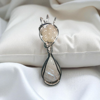 Double Moonstone Pendant, Item #P3136
