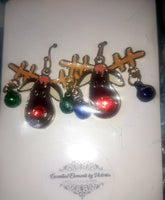 Jingle Bell Reindeer Earrings, Item #B071