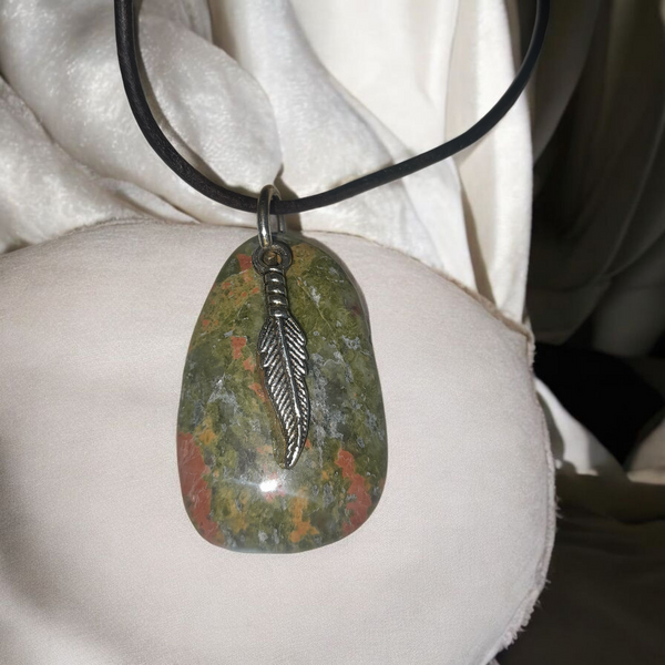 Unakite w/Feather Accent, Item #P3254