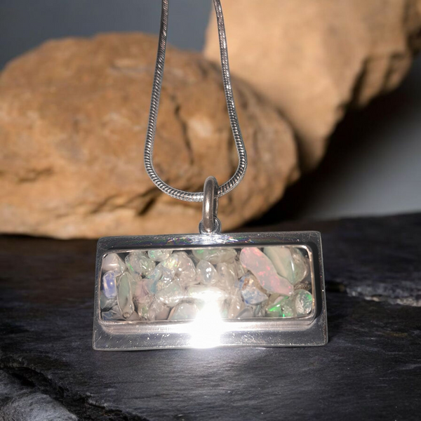 Welo Opal Chips Pendant, Item #P3214