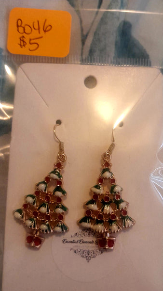 Christmas Tree Earrings, Item #B046
