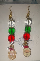 Festive Holiday Earrings featuring Swarovski Crystals, Item #B052