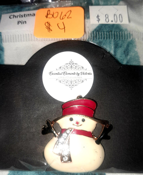 Jolly Snowmen Pin, Item #B062