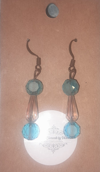 Blue & Clear Beads, Item #B004