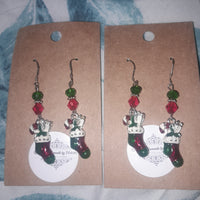 Christmas Stockings w/Swarovski Crystal Beads, Item #B043