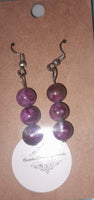 Sugelite Bead Earrings, Item #B018
