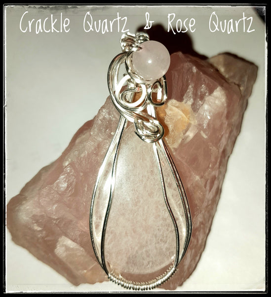 Crackle Quartz & Rose Quartz, Item #P1272