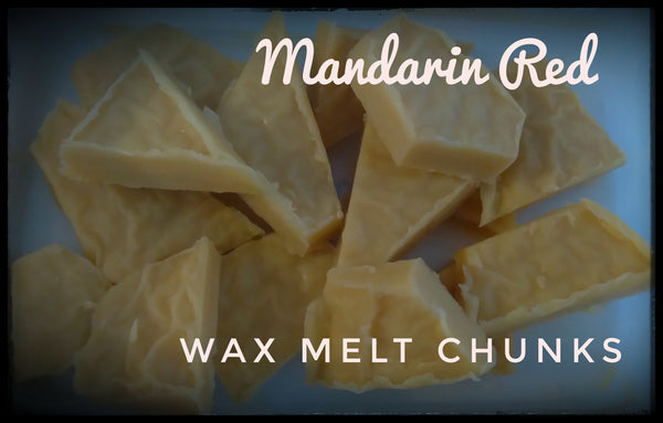 Mandarin Red - Beeswax Melts (Chunks) 4oz